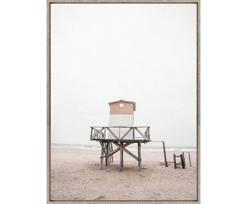 Quadro Canvas Paisagem Marítima Nude White Ocean B, Natural | WestwingNow