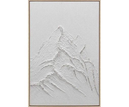 Quadro Montanhas em Gesso Branco St. Moritz B, white | WestwingNow