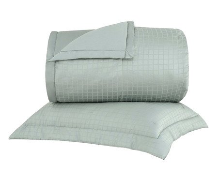 Jogo de Cobre-Leito Damask Square Verde 300 Fios | Westwing