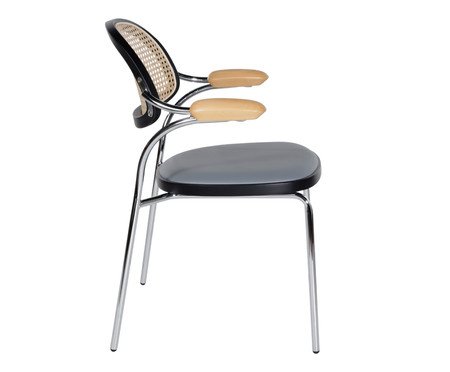 Cadeira Estofada Vicenza Prateada | Westwing