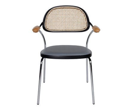 Cadeira Estofada Vicenza Prateada | Westwing