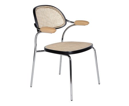 Cadeira Palhinha Vicenza Prateada | Westwing