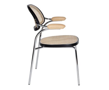 Cadeira Palhinha Vicenza Prateada | Westwing