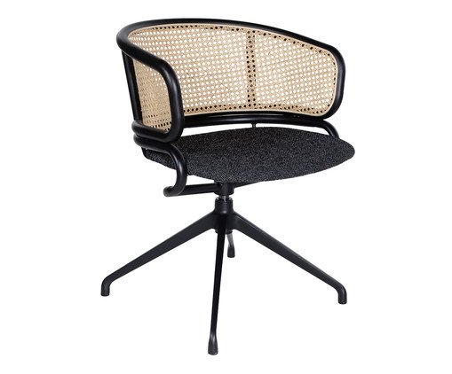 Cadeira Office com Braço Bari Preta, multicolor | WestwingNow