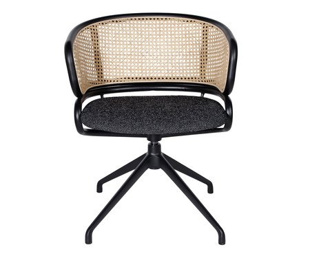 Cadeira Office com Braço Bari Preta | Westwing