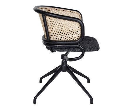 Cadeira Office com Braço Bari Preta | Westwing