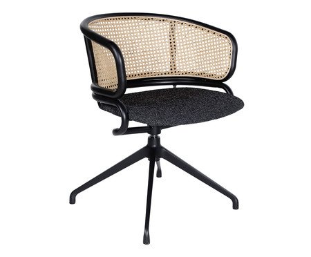 Cadeira Office com Braço Bari Preta | Westwing