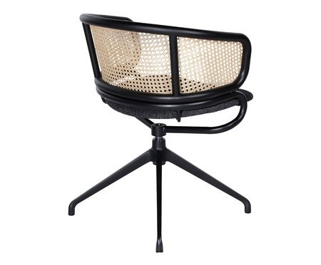 Cadeira Office com Braço Bari Preta | Westwing