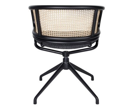 Cadeira Office com Braço Bari Preta | Westwing