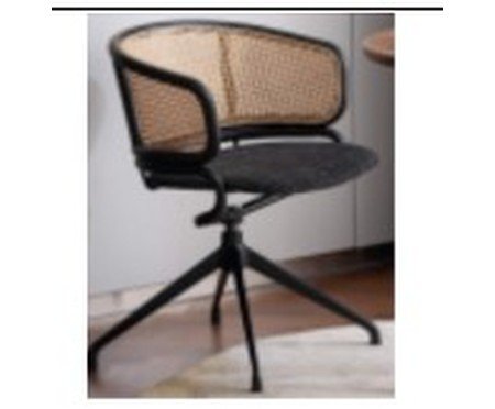 Cadeira Office com Braço Bari Preta