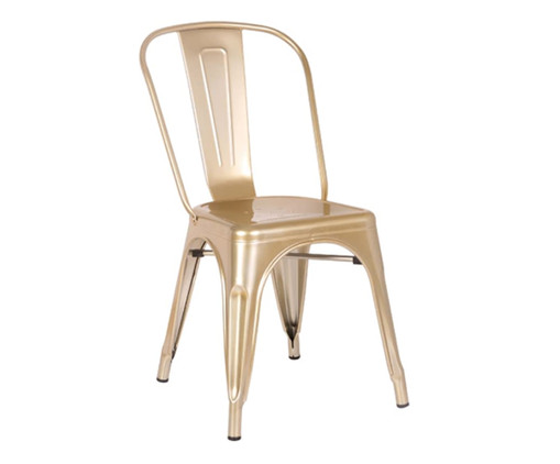 Cadeira de Aço Iron - Dourado, Dourado | WestwingNow
