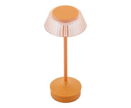 Luminária de Mesa Recarregácel Bivolt Tristen Laranja | Westwing