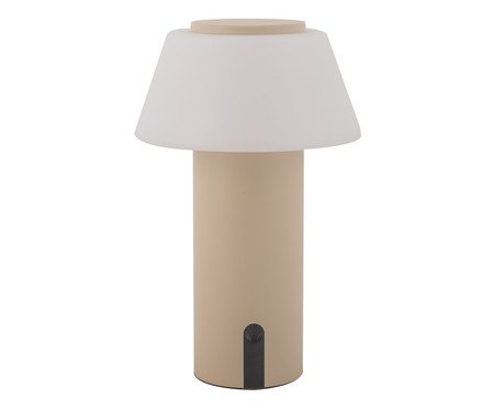 Luminária de Mesa Recarregável Bivolt Lizz Bege | Westwing
