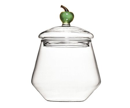 Pote com Tampa de Maça Verde - 560ml | Westwing