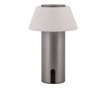 Luminária de Mesa Recarregável Bivolt Lizz Prata | Westwing