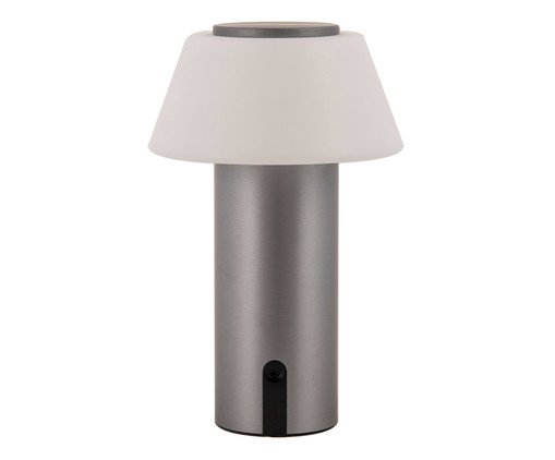 Luminária de Mesa Recarregável Bivolt Lizz Prata, silver or metallic | WestwingNow