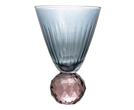 Taça de Vidro Joy Rosê e Azul | Westwing