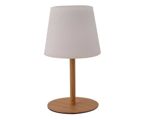 Luminária de Mesa Regarregável Lenny Bivolt Madeira, brown | WestwingNow