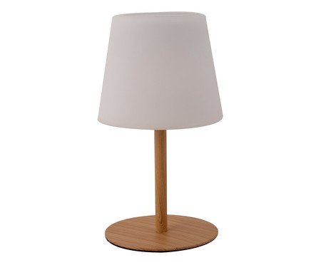 Luminária de Mesa Regarregável Lenny Bivolt Madeira | Westwing