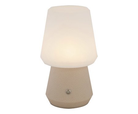 Luminária de Mesa Recarregável Bivolt Bloom Bege | Westwing