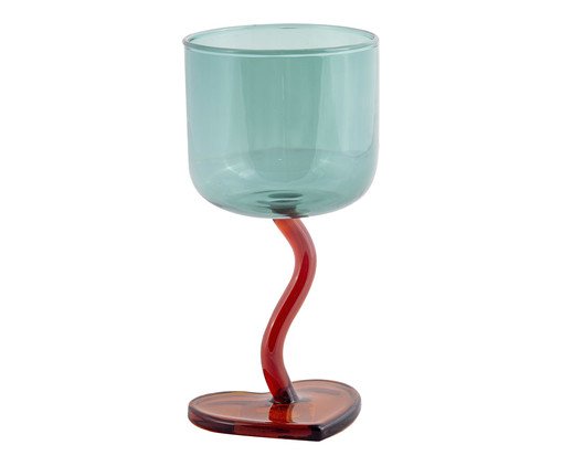 Taça Heart Azul com Base Vermelha - 230ml, blue | WestwingNow