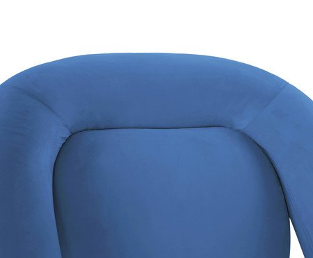 Poltrona Tubular Veludo Azul | Westwing