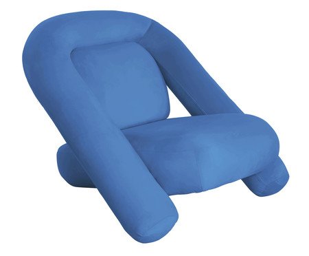 Poltrona Tubular Veludo Azul | Westwing