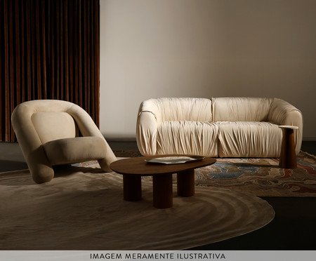 Poltrona Adele Veludo Terracota | Westwing