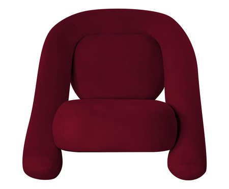 Poltrona Tubular Veludo Bordô | Westwing