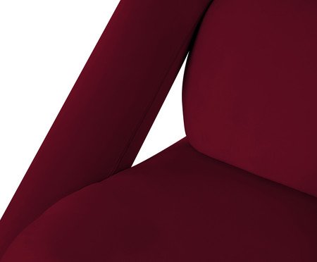 Poltrona Tubular Veludo Bordô | Westwing