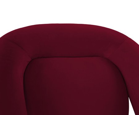 Poltrona Tubular Veludo Bordô | Westwing