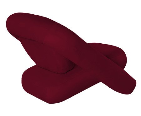 Poltrona Tubular Veludo Bordô | Westwing