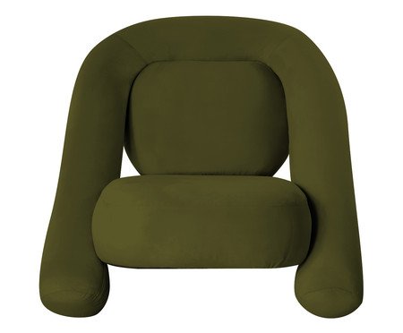 Poltrona Tubular Veludo Verde Oliva | Westwing