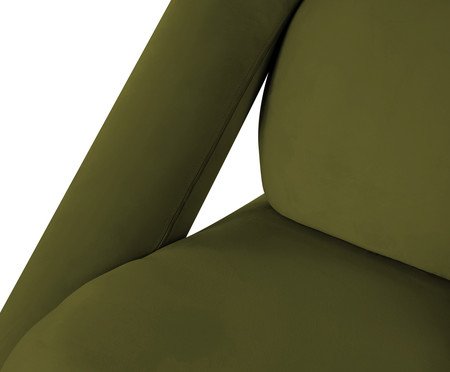 Poltrona Tubular Veludo Verde Oliva | Westwing