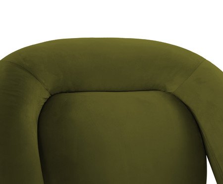 Poltrona Tubular Veludo Verde Oliva | Westwing