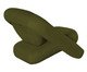 Poltrona Tubular Veludo Verde Oliva, multicolor | WestwingNow
