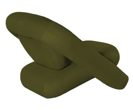 Poltrona Tubular Veludo Verde Oliva | Westwing