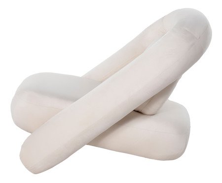 Poltrona Tubular Veludo Creme | Westwing