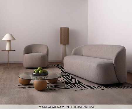 Sofá Sculp  Linhão - Off-White | Westwing
