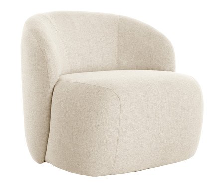 Poltrona Giratória Sculp  Linhão - Off-White | Westwing