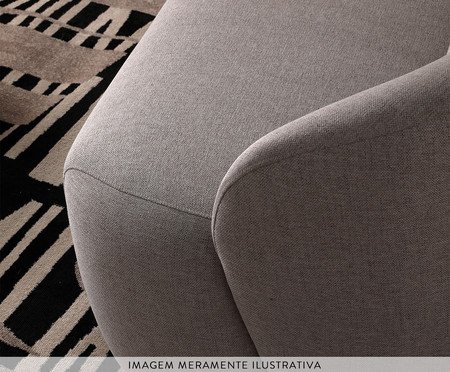 Poltrona Giratória Sculp  Linhão - Off-White | Westwing
