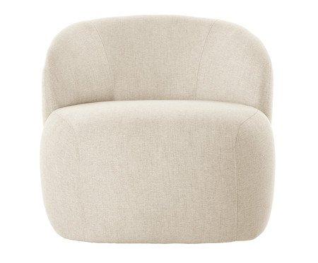 Poltrona Giratória Sculp  Linhão - Off-White | Westwing