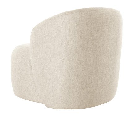 Poltrona Giratória Sculp  Linhão - Off-White | Westwing