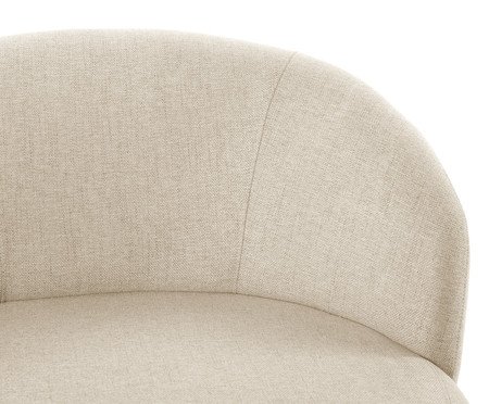 Poltrona Giratória Sculp  Linhão - Off-White | Westwing