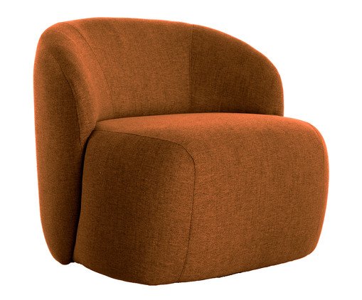 Poltrona Giratória Sculp  Linhão - Terracota, multicolor | WestwingNow