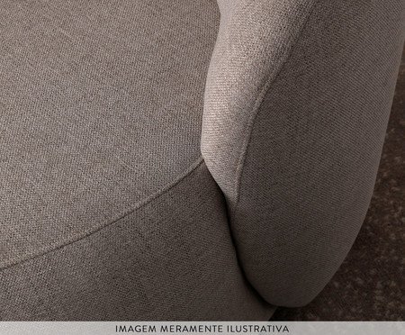 Poltrona Giratória Sculp  Linhão - Cinza Mescla | Westwing