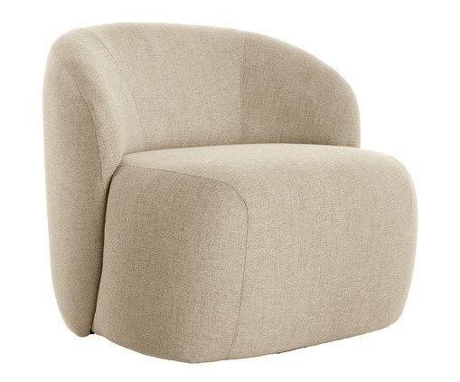 Poltrona Giratória Sculp  Linhão - Bege, multicolor | WestwingNow