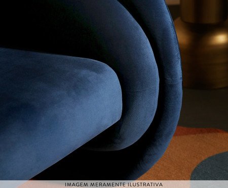 Poltrona Stairs em Veludo Cobre | Westwing