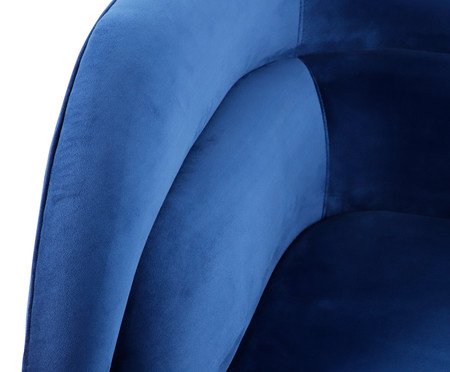 Poltrona Stairs em Veludo Azul | Westwing