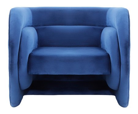 Poltrona Stairs em Veludo Azul | Westwing